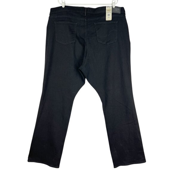 NWT Signature by Levi Strauss Women Mid-Rise Bootcut Stretch Black Jean Plus 24L - Picture 2 of 12